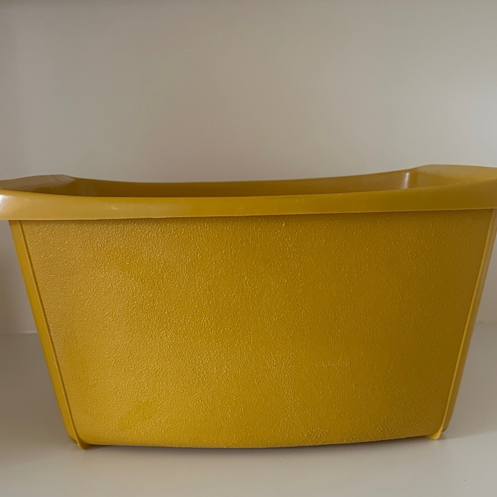 2 for $10 🎁 Vintage Harvest Gold Storage Bin